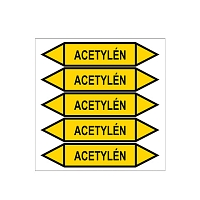 Značení potrubí, acetylén